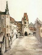 Albrecht Durer Courtyard of the Former Castle in Innsbruck without Clouds oil painting on canvas